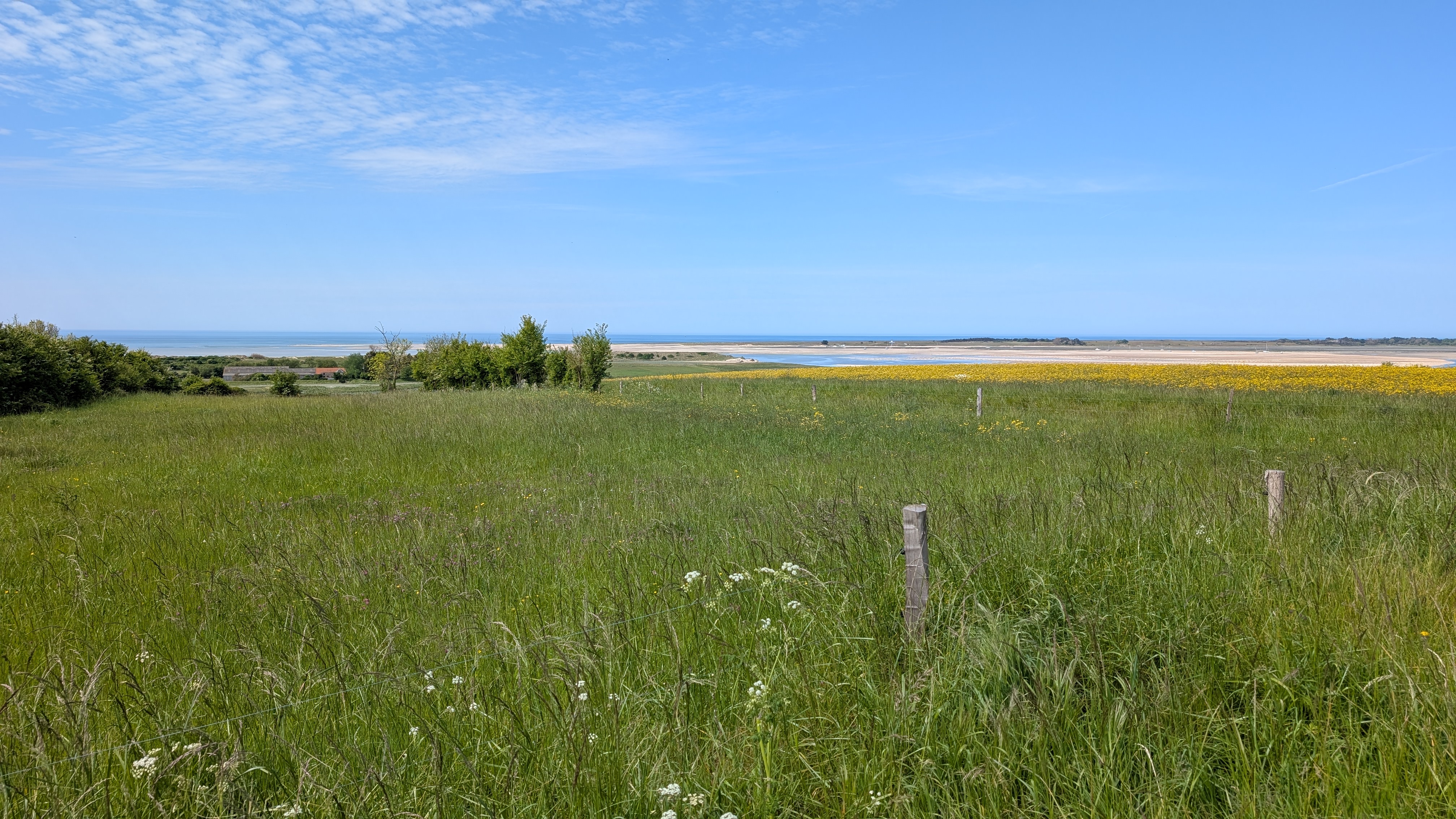 Vue sur le havre de Regnéville-sur-Mer