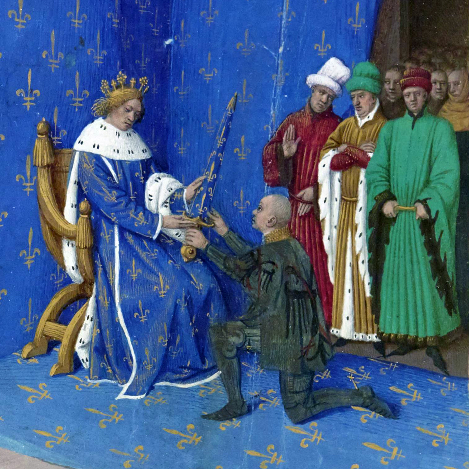 Bertrand Du Guesclin fait connétable par le roi Charles V